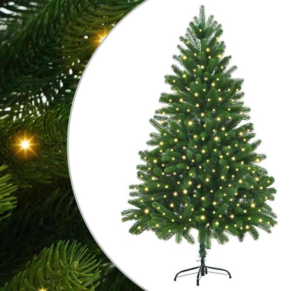vidaXL Sapin de No&euml;l avec 300 LED avec support Vert 180 cm PE