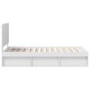 vidaXL Cadre de lit Blanc 75 x 190 cm Bois de pin massif