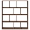 vidaXL Biblioth&egrave;que ch&ecirc;ne marron 132x29x141,5 cm bois d'ing&eacute;nierie
