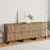 vidaXL Buffet 3 pcs Ch&ecirc;ne artisanal 60 x 35 x 70 cm