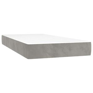 vidaXL Matelas de lit &agrave; ressorts ensach&eacute;s fermet&eacute; moyenne 80x210x20 cm velours
