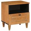 vidaXL Table de chevet Marron Clair 40 x 33 x 46 cm Bois d'ing&eacute;nierie
