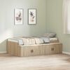 vidaXL Cadre de lit Ch&ecirc;ne Sonoma 80 x 200 cm Bois d'ing&eacute;nierie