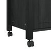 vidaXL Chariot de cuisine MONZA Noir 84 x 40 x 88,5 cm