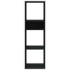 vidaXL Biblioth&egrave;que noir 34x31x112 cm bois d'ing&eacute;nierie