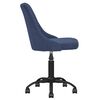 vidaXL Chaise pivotante de bureau Bleu Tissu