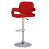vidaXL Tabourets de bar lot de 2 rouge bordeaux similicuir