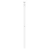 vidaXL T&ecirc;te de lit de remplacement m&eacute;tal blanc 200 cm