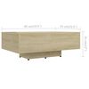 vidaXL Table basse Chêne sonoma 85x55x31 cm Bois d'ingénierie