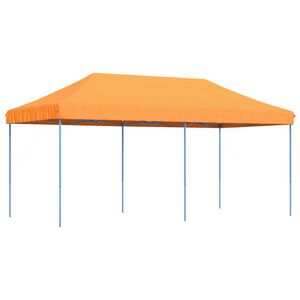 vidaXL Tente de r&eacute;ception pliable escamotable orange 580x292x315 cm