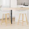 vidaXL Chaises de salle &agrave; manger 2 pcs Naturel 46 x 37 x 63 cm
