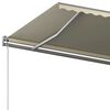 vidaXL Auvent manuel r&eacute;tractable sur pied 500x300 cm Cr&egrave;me