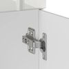 vidaXL Armoire de cuisine Lucca blanc brillant bois ing&eacute;nierie