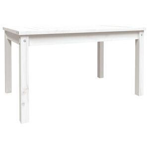 vidaXL Table de jardin blanc 82,5x50,5x45 cm bois massif de pin