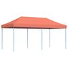 vidaXL Tente de f&ecirc;te Terre cuite 292 x 580 x 315 cm Tissu Oxford
