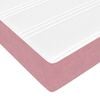 vidaXL Lit &agrave; ressorts avec matelas Rose 160 x 220 cm tissu