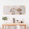 vidaXL Miroir mural avec lumi&egrave;res LED 40x100 cm verre rectangulaire