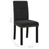vidaXL Chaises &agrave; manger lot de 6 noir velours