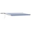 vidaXL Auvent r&eacute;tractable &eacute;lectrique Bleu, Blanc, Anthracite 4 &times; 3 m