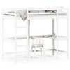 vidaXL Lit superpos&eacute; sans matelas blanc 90x190 cm bois de pin massif
