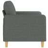 vidaXL Canap&eacute; &agrave; 2 places Gris fonc&eacute; 120 cm Tissu