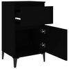 vidaXL Table de chevet noir 40x35x70 cm