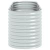 vidaXL Lit sur&eacute;lev&eacute; de jardin 240x80x81 cm Acier galvanis&eacute; Argent&eacute;