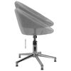 vidaXL Chaise pivotante &agrave; manger Gris clair Tissu