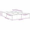 vidaXL Cadre de lit avec rangement Chêne artisanal 135 x 190 cm