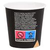 vidaXL Tasses &agrave; caf&eacute; en papier 120 ml 500 pcs Noir