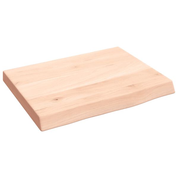 vidaXL &Eacute;tag&egrave;re murale 40x30x(2-4) cm bois de ch&ecirc;ne massif non trait&eacute;