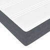 VidaXL Cadre de lit ottoman avec matelas gris foncé 180x200cm velours