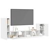 vidaXL Ensemble de meubles TV 4 pcs Blanc Bois d'ing&eacute;nierie