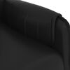 vidaXL Fauteuil de massage Noir Similicuir