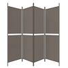 vidaXL Cloison de s&eacute;paration 4 panneaux Anthracite 200x180 cm Tissu