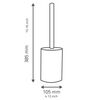RIDDER Brosse de toilette Disco Rouge