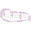 VidaXL Cadre de lit ottoman avec matelas bleu 160x200 cm tissu