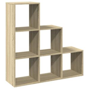 vidaXL &Eacute;tag&egrave;re s&eacute;paratrice de pi&egrave;ce 3 niveaux ch&ecirc;ne sonoma 99x29x99 cm