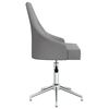 vidaXL Chaise pivotante de salle &agrave; manger Gris clair Tissu