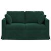 vidaXL Canap&eacute; Vert fonc&eacute;