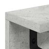 vidaXL Porte-manteau mural Gris b&eacute;ton 60 x 10,5 x 10,5 cm