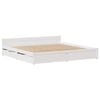 vidaXL Cadre de lit sans matelas blanc 180x200 cm bois massif de pin