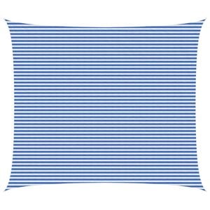 vidaXL Voile d'ombre 6 x 7 m HDPE Rectangulaire Bleu et Blanc