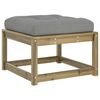 vidaXL Salon de jardin 7 pcs avec coussins bois de pin impr&eacute;gn&eacute;