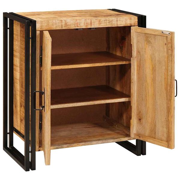 vidaXL Cabinet de chevet Marron Bois de mangue brut massif