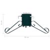 vidaXL Support de sapin de No&euml;l Vert 58x58x21 cm