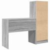 vidaXL Bureau avec tiroir 2 pcs Gris Sonoma