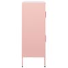 vidaXL Armoire de rangement Rose 80x35x101,5 cm Acier