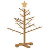 vidaXL Arbre de No&euml;l en bois Marron 75 cm Bois de pin massif