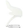 vidaXL Chaises &agrave; manger lot de 2 blanc similicuir